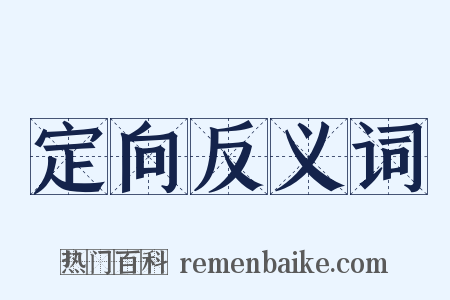 定向反义词是什么意思的图片